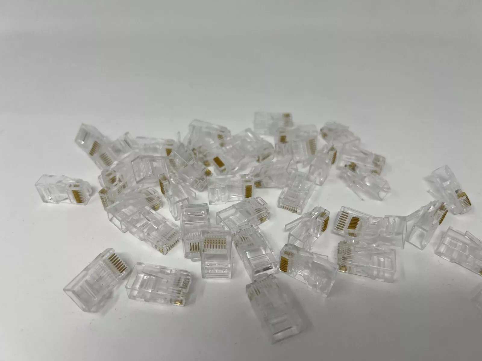 100pcs Modular Connectors Plug Head for Ethernet Network Cable RJ45 CAT-5e (image for) 100pcs Modular Connectors Plug Head for Ethernet Network Cable RJ45 CAT-5e
